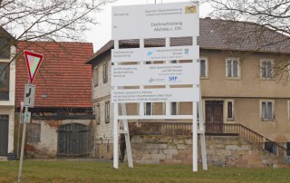 Bautafel Deichnachrüstung Michelau