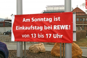 PVC Banner Rewe