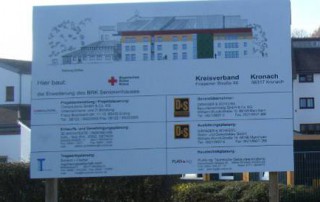 Bautafel BRK Kronach