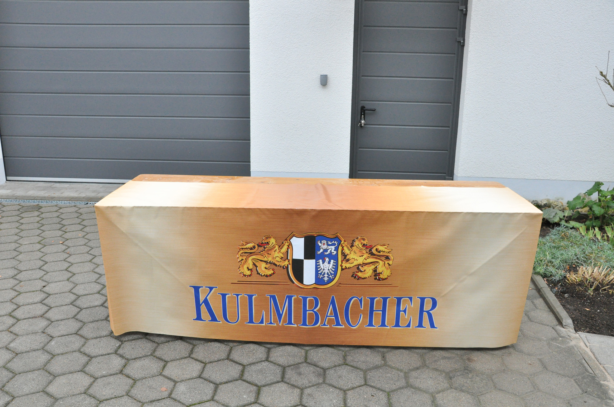 Biertischabdeckung aus PVC Material